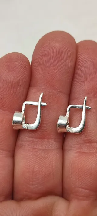 Pendientes de Plata y Prasiolita.