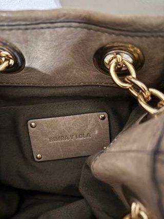 Bolso Saca Piel Bimba y Lola Marrón Dorado