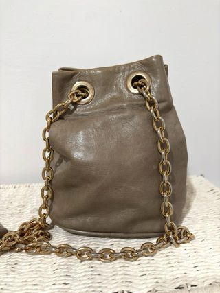 Bolso Saca Piel Bimba y Lola Marrón Dorado