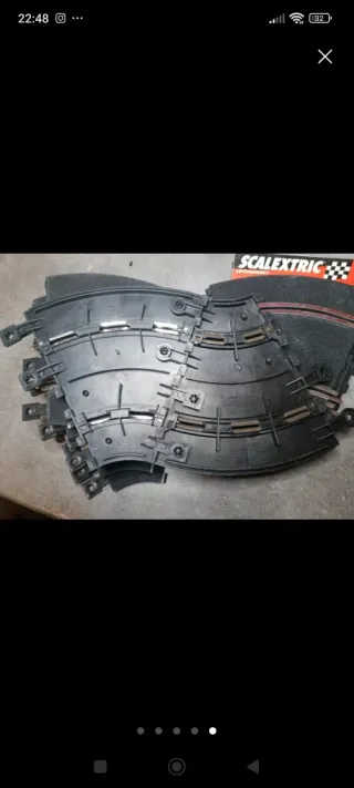 Pistas Scalextric 8+4+2 1/32 Negras Laureano