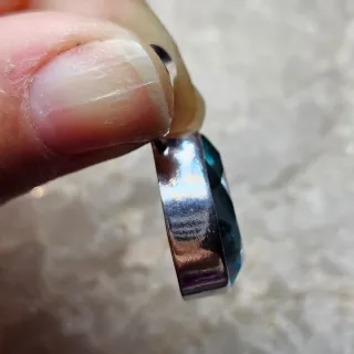 Colgante Plata 925 Topacio Azul Gota