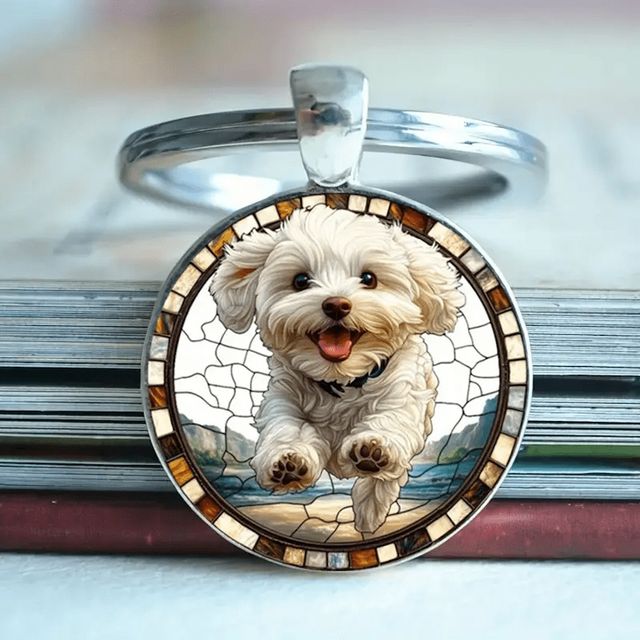 Llavero Bichón Maltés 2D