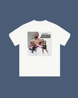 Camiseta Blanca Anthony Joshua Boxeo