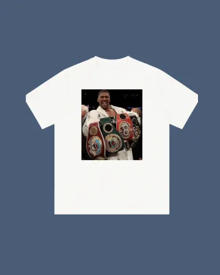 Camiseta Blanca Anthony Joshua Boxeo