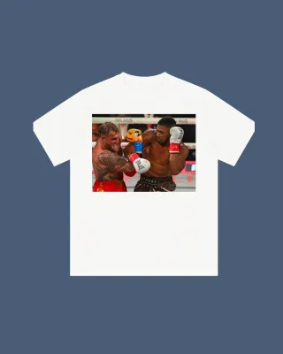 Camiseta Blanca Anthony Joshua Boxeo