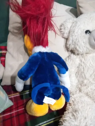Peluche pajaro loco y Osito