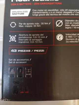 Parkside  performance Taladro Atornillador nuevo