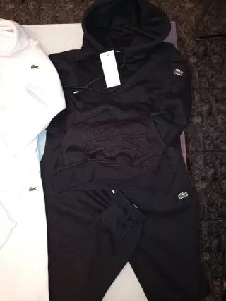 Chándal Lacoste Negro, Rosa y Blanco