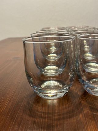 Juego de 10 o 15 vasos de cristal