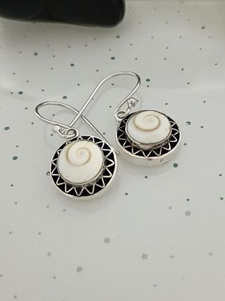 Pendientes Plata 925 Ojo de Shiva