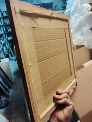 Pintura de girasol firmada Lamas 2006