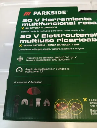 Parkside 20V Herramienta Multifuncional Recargable