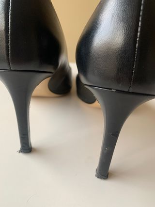 Zapatos Salón piel Negros Roberto  Festa Talla 38