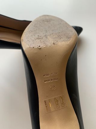 Zapatos Salón piel Negros Roberto  Festa Talla 38