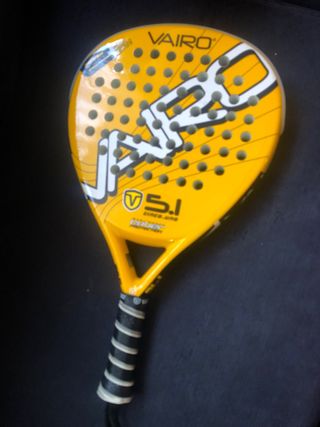 Pala de pádel Vairo 5.1 amarilla + funda