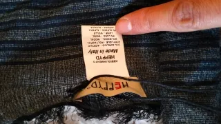 Sciarpa Heppyd blu e grigio