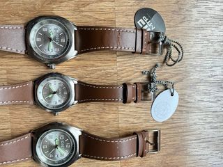 3 Relojes MTP Plata y Marrón