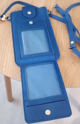 Bolsito colgar móvil, cartera, tarjetas nuevo sin