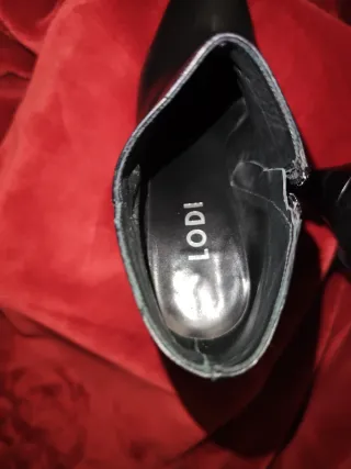 Botines Lodi Piel Talla 39 Negros