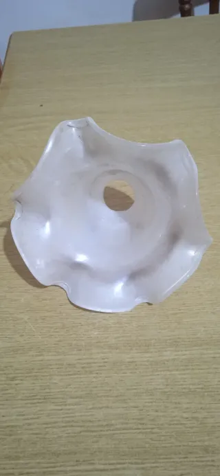 Paralume in vetro bianco