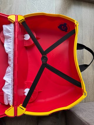 Valigia per bambini Trunki rossa da vigile del fuoco