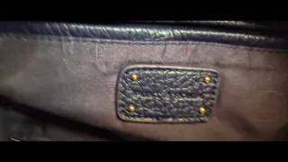 Bolso de mujer gris y marrón