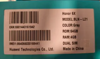 Honor 6X 4GB RAM / 64GB ROM