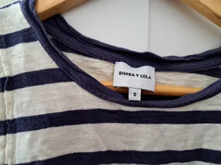 Camiseta Bimba y Lola Rayas Azul/Blanco