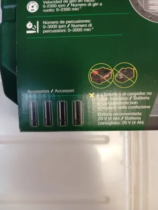 Parkside 20V Atornilladora de Impacto nueva