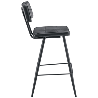 PACK 2 TABURETES BAR POLIPIEL NEGRO