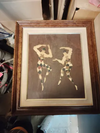 Cuadro Arlequines Enmarcado