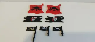 Lote Banderas Pirata Playmobil