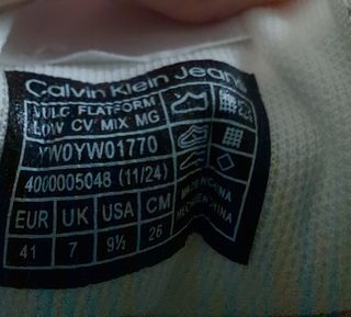 Zapatillas Calvin Klein Mujer Talla 41