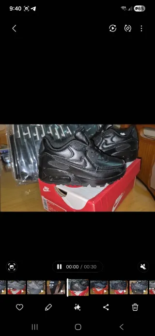 Nike Air Max 90 Zapatillas Negras talla 30