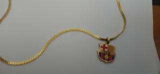 Colgante Escudo FC Barcelona Cadena Oro