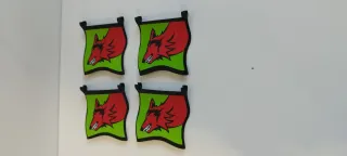 4 Banderas Playmobil Lobo Rojo