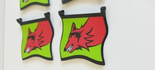 4 Banderas Playmobil Lobo Rojo