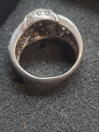 Anillo Plata 925 Zafiros y Circonitas