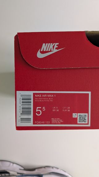 Nike Air Max 1 Beige y Azul