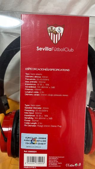 auriculares Sevilla FC nuevos
