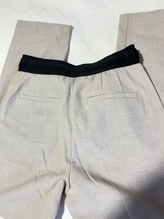 Pantalón Zara Gris Claro
