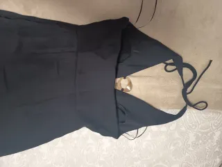 Vestido de fiesta negro ,terciopelo lentejuelas