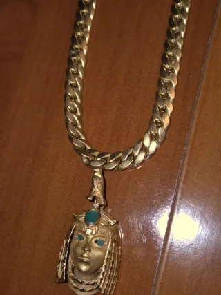 Cadena y Colgante Oro 18k 38g