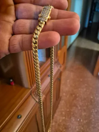 Cadena y Colgante Oro 18k 38g