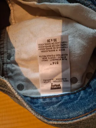 Pantalón Vaquero Levi's 514 Talla americana 30-30