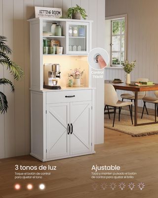 Armario Cocina Blanco con Luz