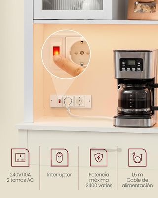 Armario Cocina Blanco con Luz