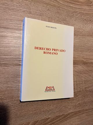 Derecho Privado Romano – J. Miquel (Marcial Pons)