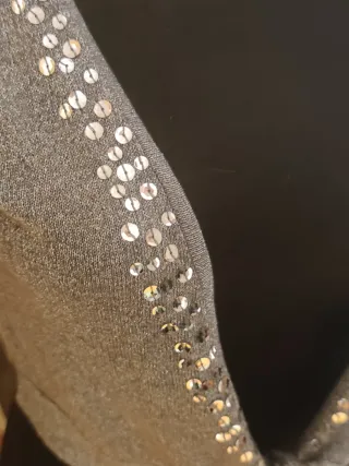 Bolero fiesta hilo plateado con lentejuelas