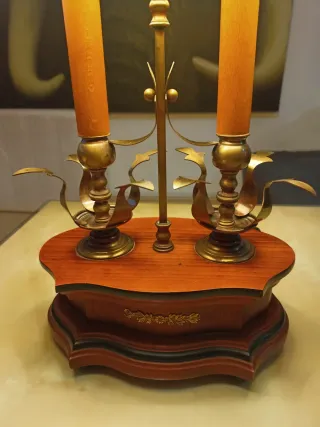 Lámpara de Mesa Victoriana tipo "Bouillotte"